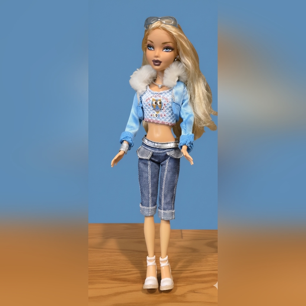 Rare My Scene Kennedy Un-fur-gettable Doll Mattel Original Outfit Sunglasses